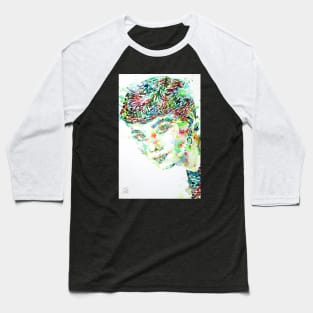 AUDREY HEPBURN watercolor portrait .1 Baseball T-Shirt